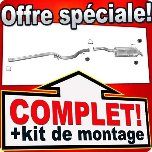 Ligne pot échappement pour - d'échappement,